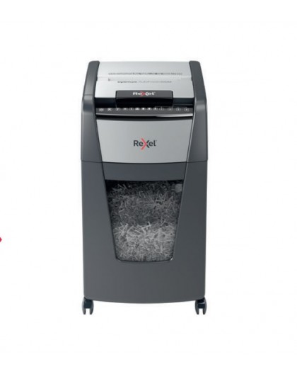 Rexel Optimum Auto+ 300X paper shredder Micro-cut shredding Black, Grey