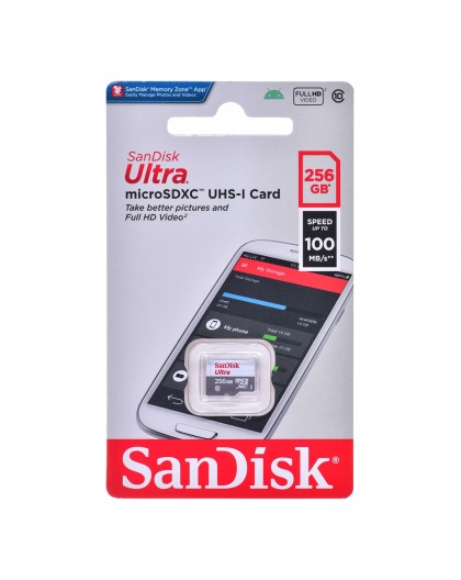 SanDisk Ultra 256 GB MicroSDXC UHS-I Class 10