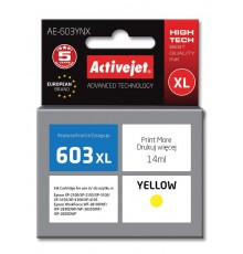 Activejet AE-603YNX ink (replacement for Epson 603XL T03A44 Supreme 14 ml yellow)