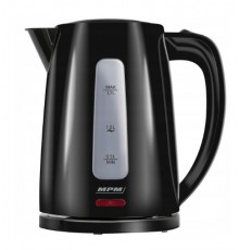 MPM Cordless kettle MCZ-112black 1,7 L, 2200 W