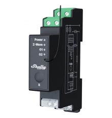 Shelly Qubino Wave Pro 2PM​ electrical relay Black
