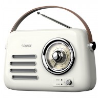 SAVIO RS-02 Portable Radio, white