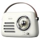 SAVIO RS-02 Portable Radio, white
