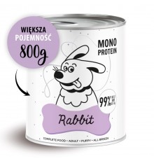 PAKA ZWIERZAKA Pepe Rabbit - wet dog food - 800g
