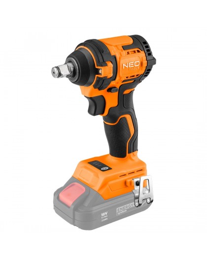Brushless impact wrench 18V, 350Nm, 1/2", compact, Energy+, without battery