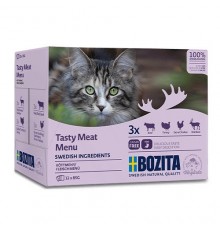 BOZITA Tasty meat menu - wet cat food - 12 x 85g