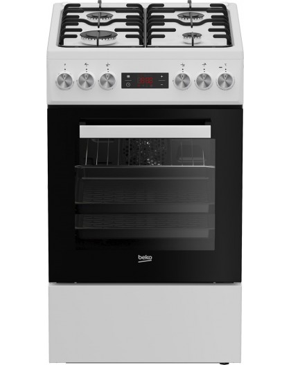 Beko FSE52323DWD cooker Freestanding cooker Electric Gas White