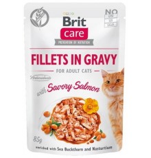 BRIT Care Fillets in Gravy salmon fillets in sauce - wet cat food - 85 g