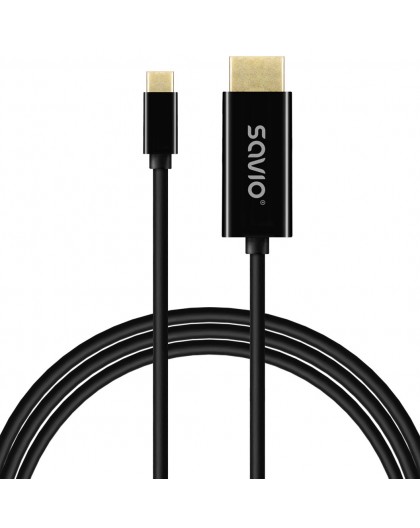 SAVIO CL-190 USB-C to HDMI Cable, 30Hz, 1m, plastic