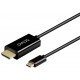 SAVIO CL-190 USB-C to HDMI Cable, 30Hz, 1m, plastic