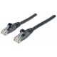 Intellinet Network Patch Cable, Cat6, 3m, Black, CCA, U/UTP, PVC, RJ45, Gold Plated Contacts, Snagless, Booted, Lifetime Warrant