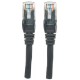 Intellinet Network Patch Cable, Cat6, 3m, Black, CCA, U/UTP, PVC, RJ45, Gold Plated Contacts, Snagless, Booted, Lifetime Warrant