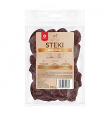 MACED Beef steaks - Dog treat - 500g