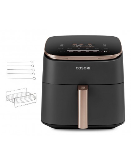 Cosori Turbo Blaze Chef Edition Single 6 L Stand-alone 1725 W Hot air fryer Black, Pink gold