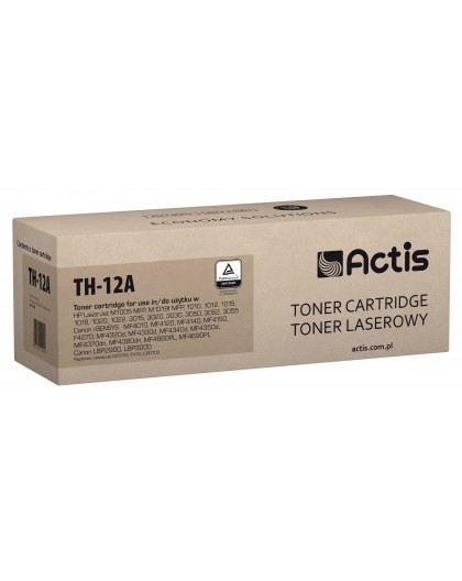 Actis TH-12A Toner (replacement for HP 12A Q2612A, Canon FX-10, Canon CRG-703 Standard 2000 pages black)