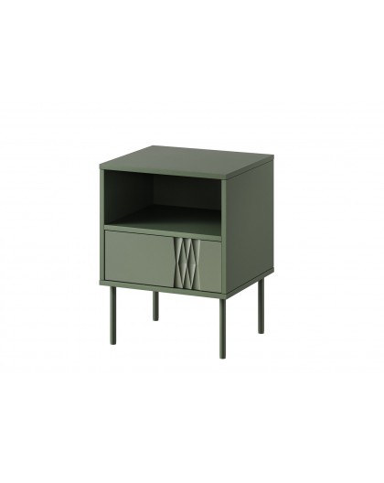 Cama Bedside table 2 pcs. TRESSE 44x40x53 matte green