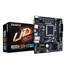 GIGABYTE H610M S2H V2 Motherboard - Supports Intel Core 14th CPUs, 4+1+1 Hybrid Phases Digital VRM, up to 5600MHz DDR5, 1xPCIe 3