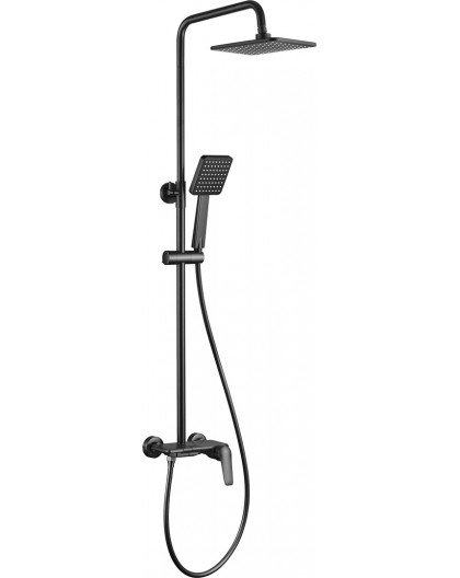 Shower set with rain shower and faucet