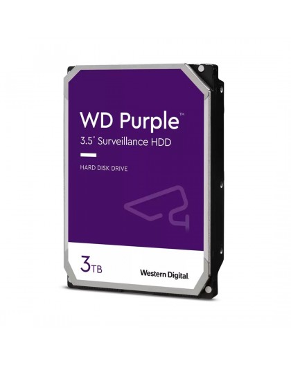 Western Digital Blue Purple internal hard drive 3 TB 5400 RPM 64 MB 3.5" Serial ATA III