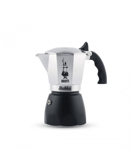 Bialetti Brikka Moka pot 0.1 L Black, Stainless steel