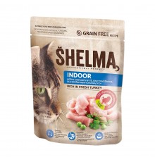 SHELMA Indoor Rich in turkey - dry cat food - 750g
