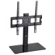 Maclean MC-450 Universal TV Stand for TV Cabinet max. 40kg, max. VESA 400x400 32-65" Tempered Glass Base 3-Level Height Adjustme