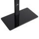Maclean MC-450 Universal TV Stand for TV Cabinet max. 40kg, max. VESA 400x400 32-65" Tempered Glass Base 3-Level Height Adjustme