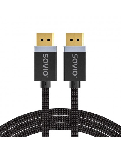 SAVIO DISPLAYPORT (M) - DISPLAYPORT (M) CABLE, V1.4, 3 m, CL-176