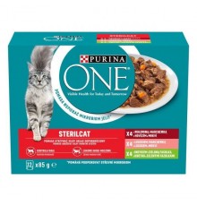PURINA One Sterilcat mix flavours - wet cat food - 12 x 85g