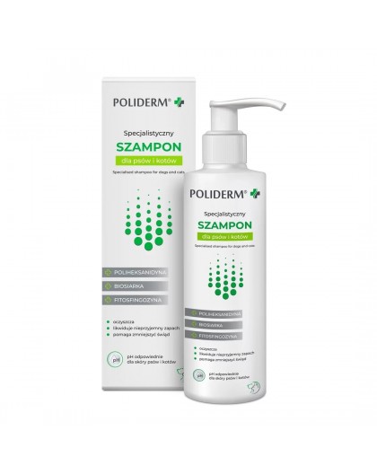JM SANTE Poliderm - anti-dandruff shampoo for dogs and cats – 250 ml