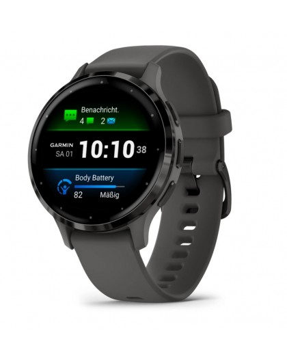 Garmin Venu 3S 3.05 cm (1.2") AMOLED 41 mm Digital 390 x 390 pixels Touchscreen Grey Wi-Fi GPS (satellite)