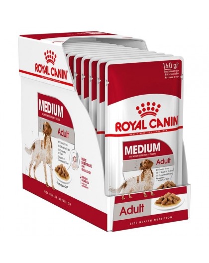 ROYAL CANIN SHN Medium Adult in sauce - wet food for adult dogs - 10x140g
