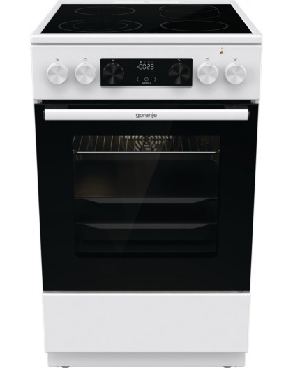 Gorenje GECS5C70WA cooker Freestanding cooker Coil hob White A