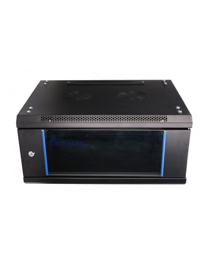 Extralink Стойка для монтажа в шкаф 4U 600x450 черная, настенная