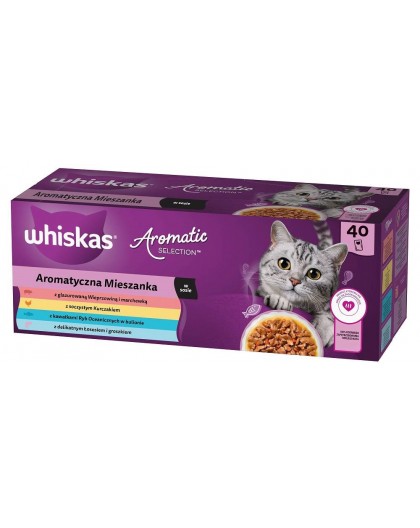 WHISKAS Aromatic selection Mix - wet cat food - 40x85g