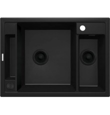 Magnetic granite sink 1.5-bowl