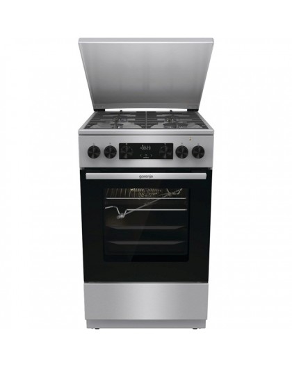 Gorenje GKS5C71XF Freestanding cooker with oven Silver