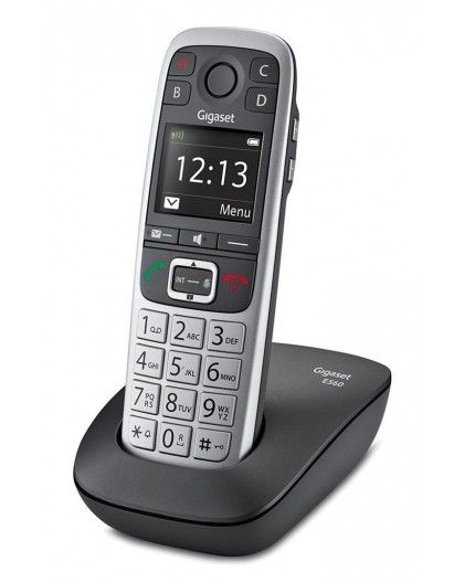 Gigaset E560 telephone DECT telephone Caller ID Black, Silver