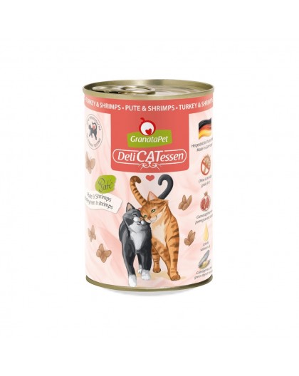 GRANATAPET DeliCATessen Turkey and shrimps - wet cat food - 400g