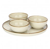 ROSE&TULIPS CONCERTO AVORIO Appetizer Set (4 pieces)