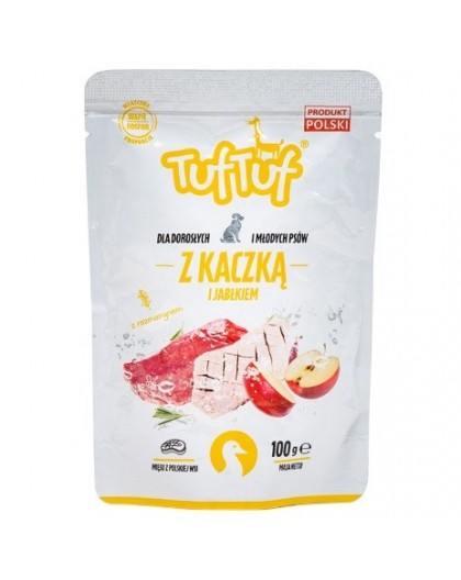 TUF TUF с уткой и яблоком - влажный корм для собак - 100г