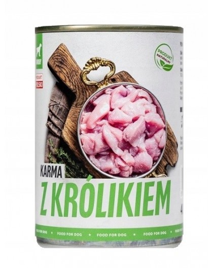 TUF TUF Rabbit food - Wet dog food - 400 g