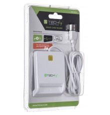 Techly Compact /Writer USB2.0 White I-CARD CAM-USB2TY smart card reader Indoor