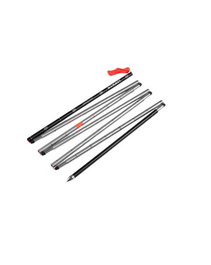 Mammut Probe 240 короткие лыжные палки 2 шт. 2,4 м Черный, серебряный алюминий