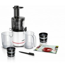 Bosch MESM500W juice maker Slow juicer 150 W Black, White
