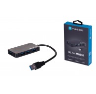 NATEC Hub USB 3.0 Moth (4 ports, black)