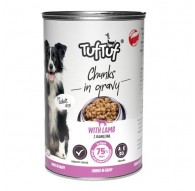 TUF TUF Meaty chunks with lamb - wet dog food - 1250g