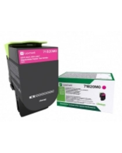 Lexmark 71B20M0 toner cartridge 1 pc(s) Original Magenta
