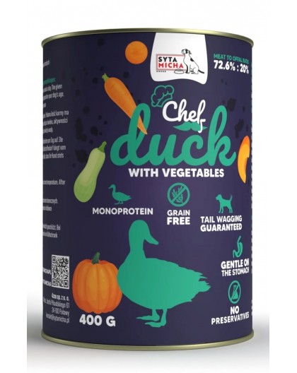 SYTA MICHA Chef Duck with vegetables - wet dog food - 400g