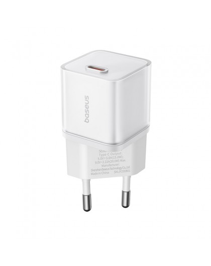 Baseus GAN5S P10162503213-00 Mains Charger PD20 W White